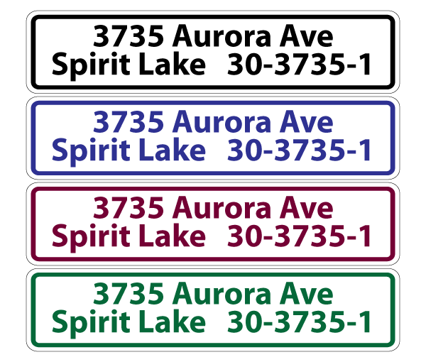 Dock Sign 18 x 4 Okoboji Graphics