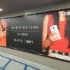 Black banner media frame powder coated any color for elegant banner displays.