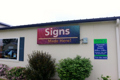 LED Cirrus signs made here